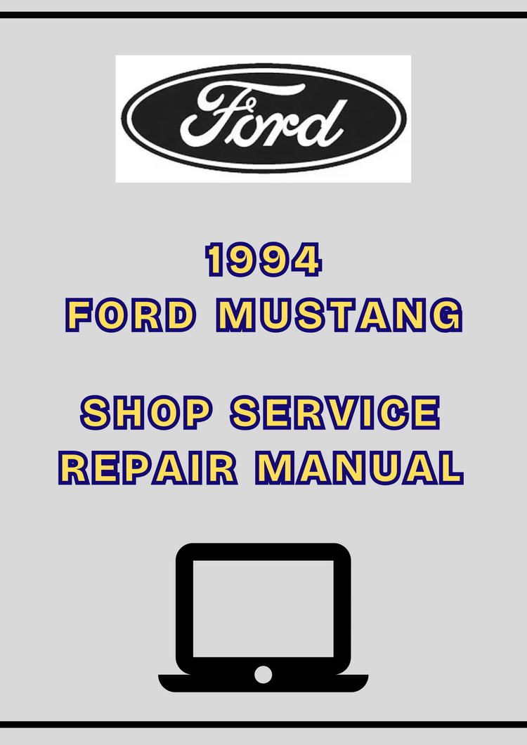 1994 Ford Mustang Shop Service Repair Manual PDF – Factory Workshop Guide