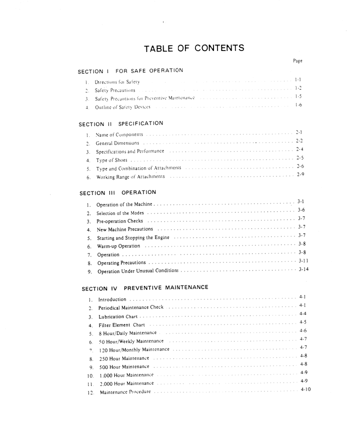 Kobelco MD140BLC Hydraulic Excavator Operator Manual