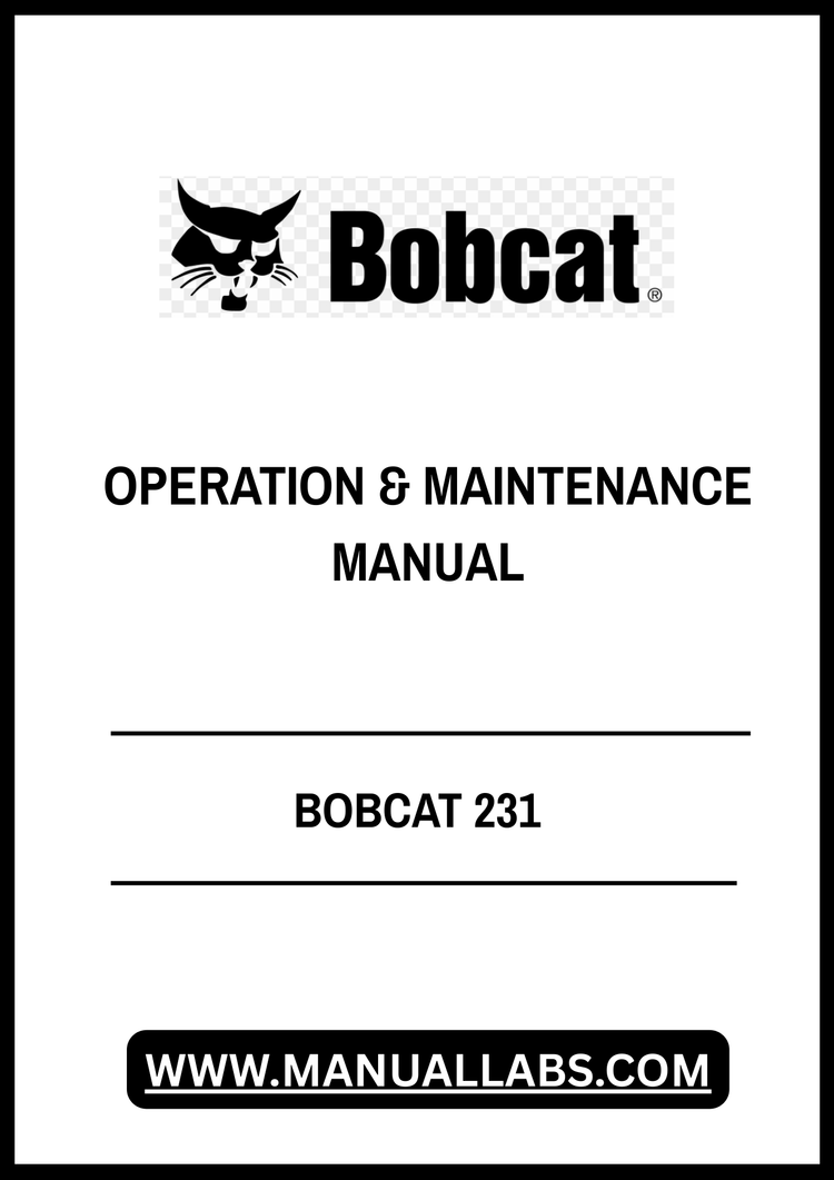 BOBCAT 231 OPERATION & MAINTENANCE MANUAL 11999 - PDF FILE