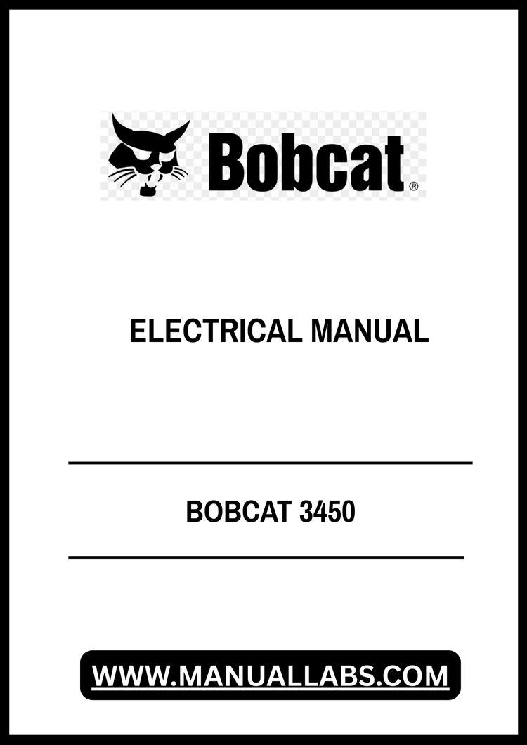 BOBCAT 3450 ELECTRICAL MANUAL V-1407 - PDF FILE