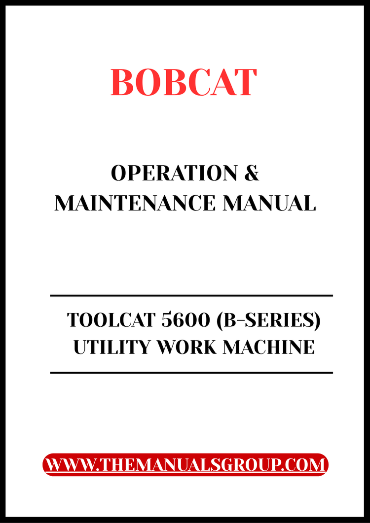 BOBCAT 3650 UTILITY VEHICLE OPERATION & MAINTENANCE MANUAL - PFD FILE