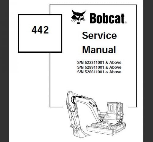 BOBCAT 442 MINI EXCAVATOR PARTS CATALOG MANUAL - PDF FILE