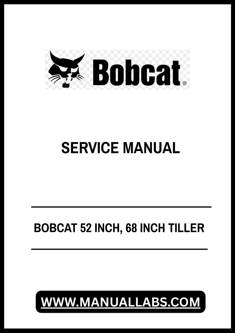 BOBCAT 52 INCH, 68 INCH TILLER SERVICE MANUAL 6900893 - PDF FILE