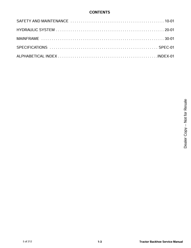 BOBCAT COMPACT TRACTOR BACKHOE (7376989) SERVICE MANUAL PDF DOWNLOAD
