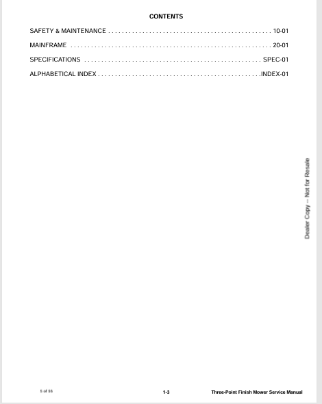 BOBCAT FM60, FM72 THREE-POINT FINISH MOWER (7384025ENUS) SERVICE MANUAL PDF FILE