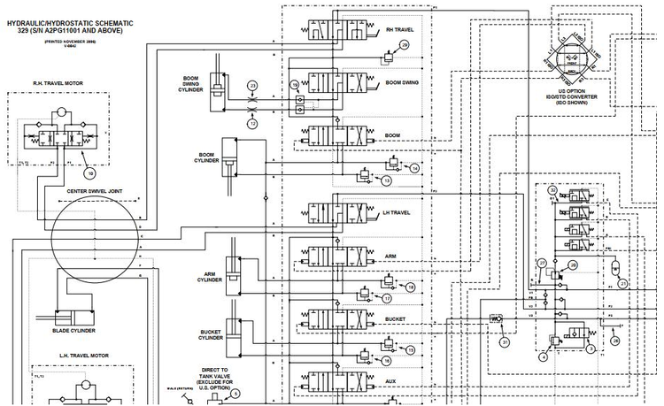 Bobcat Excavator 329 Electrical and Hydraulic Schematic Manual PDF