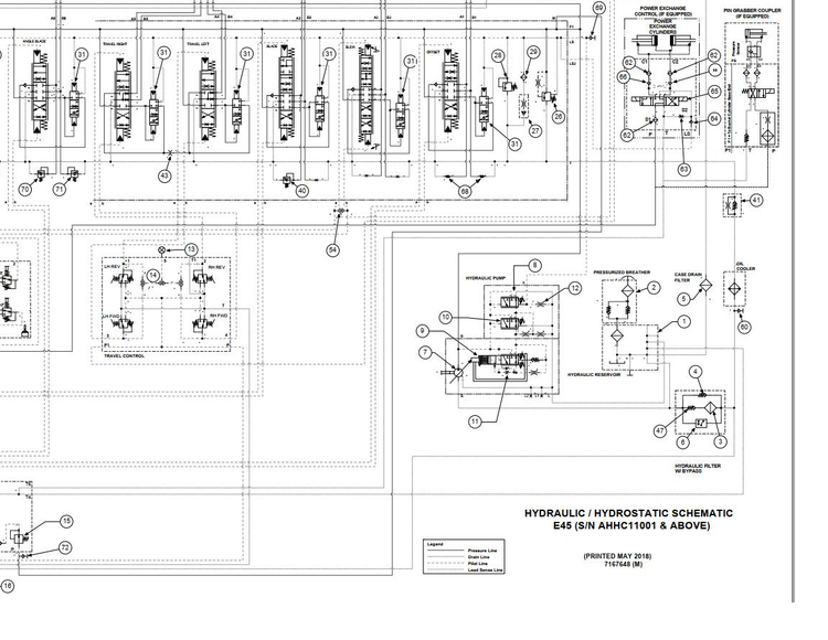 Bobcat Excavator E42 Electrical and Hydraulic Schematic Manual PDF