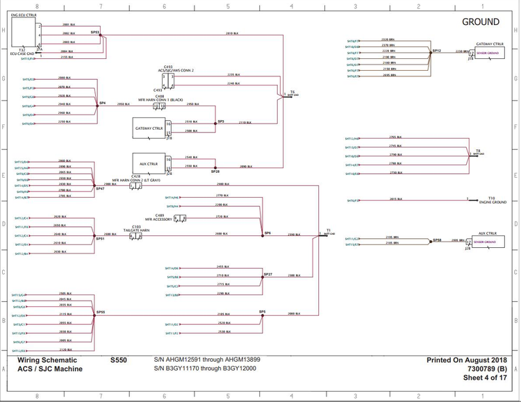Bobcat Loader S550 Electrical and Hydraulic Schematic Manual PDF
