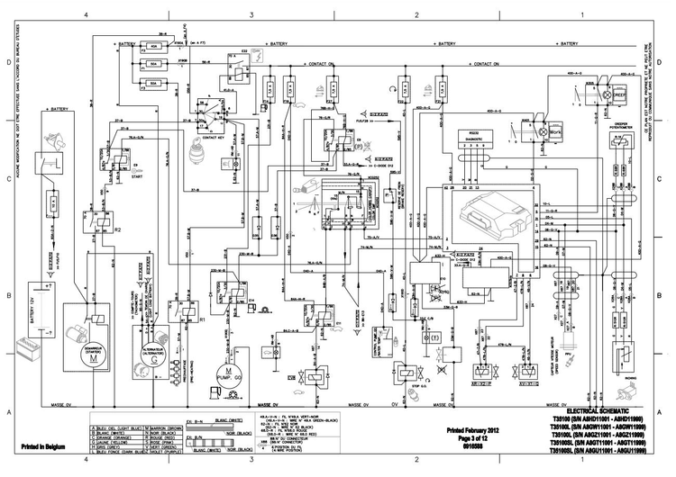 Bobcat Telescopic Handler T35100 Electrical and Hydraulic Schematic Manual PDF