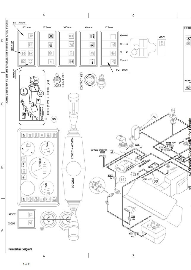 Bobcat T3571(L) Telescopic Handler Hydraulic & Electrical Schematic Manual PDF