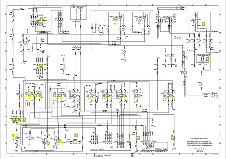 Bobcat TR40250, TR50190 & TR50210 Hydraulic & Electrical Schematic Manual PDF