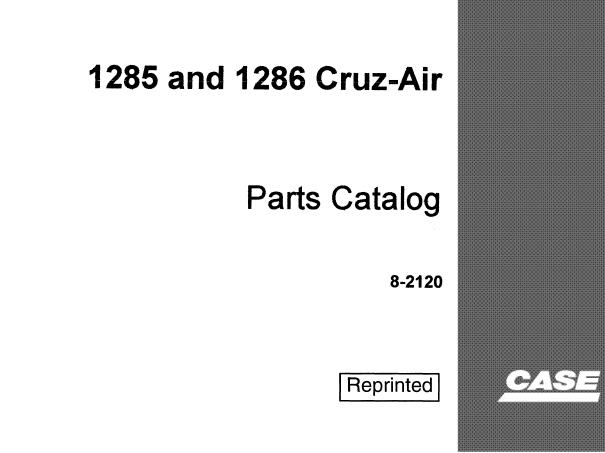 CASE 1285 AND 1286 CRUZ – AIR PARTS CATALOGUE MANUAL - PDF FILE