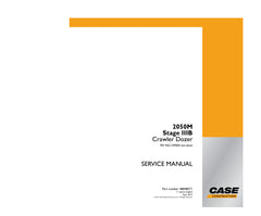 CASE 2050M, STAGE IIIB, NGC109000 & UP SERVICE MANUAL 48048571 - PDF FILE