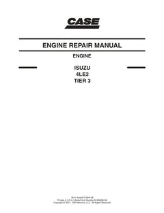 CASE CASE ISUZU 4LE2 TIER 3 REPAIR MANUAL 87495896 - PDF FILE