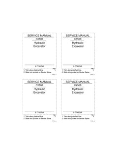 CASE CX50B HYDRAULIC EXCAVATOR SERVICE MANUAL 6-77460NA - PDF FILE