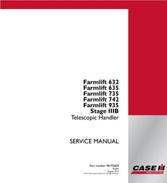 CASE FARMLIFT 632, 635, 735, 742, 935 (STAGE IIIB) TELESCOPIC HANDLER SERVICE MANUAL 48192604 - PDF FILE