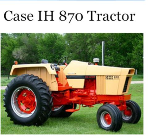 CASE IH 870 TRACTOR - OPERATOR’S MANUAL - PDF FILE