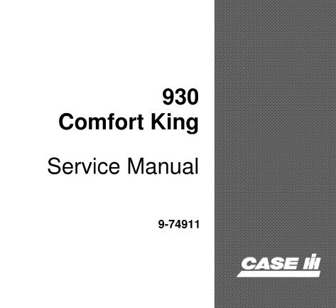 Case IH 930 Comfort King Tractor Service Repair Manual - PDF Download