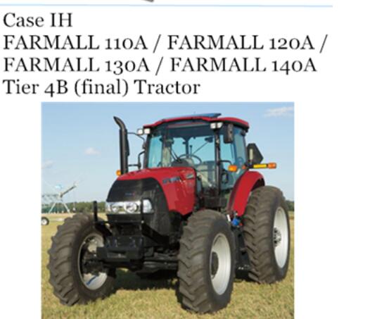 CASE IH FARMALL 110A, FARMALL 120A, FARMALL 130A, FARMALL 140A TIER 4B (FINAL) TRACTOR OPERATOR’S MANUAL - PDF FILE