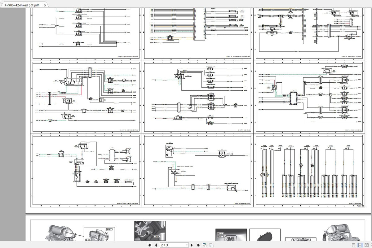 CASE IH FARMALL 45C_55C CVT COMPACT TRACTOR ELECTRICAL SCHEMATIC MANUAL 47906742_47906743 - PDF FILE