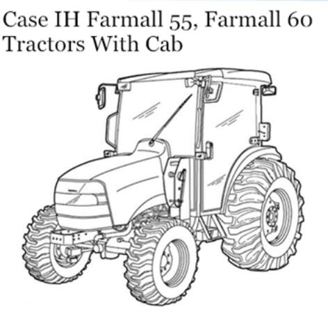 CASE IH FARMALL 55, FARMALL 60 TRACTORS WITH CAB OPERATOR’S MANUAL - PDF FILE