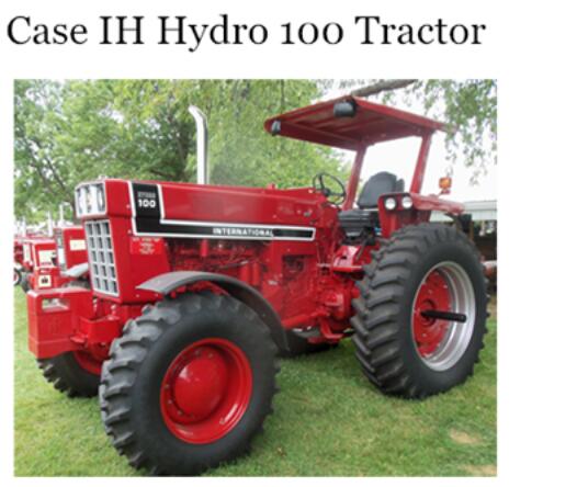 CASE IH HYDRO 100 TRACTOR OPERATOR’S MANUAL - PDF FILE