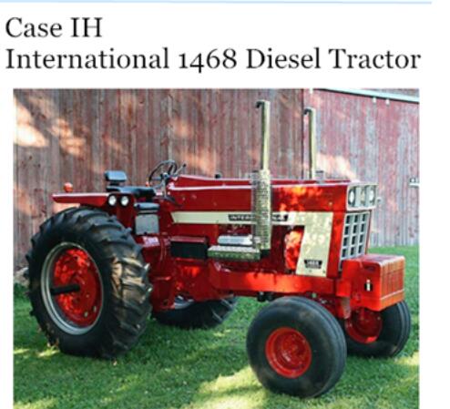 CASE IH INTERNATIONAL 1468 DIESEL TRACTOR OPERATOR’S MANUAL - PDF FILE