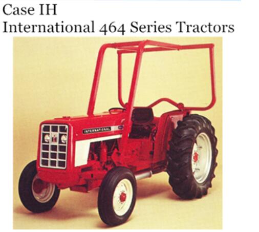 CASE IH INTERNATIONAL 464 SERIES TRACTORS OPERATOR’S MANUAL - PDF FILE