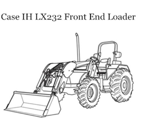 CASE IH LX232 FRONT END LOADER (FOR JX, JXC AND JX1U SERIES TRACTORS) OPERATOR’S MANUAL - PDF FILE