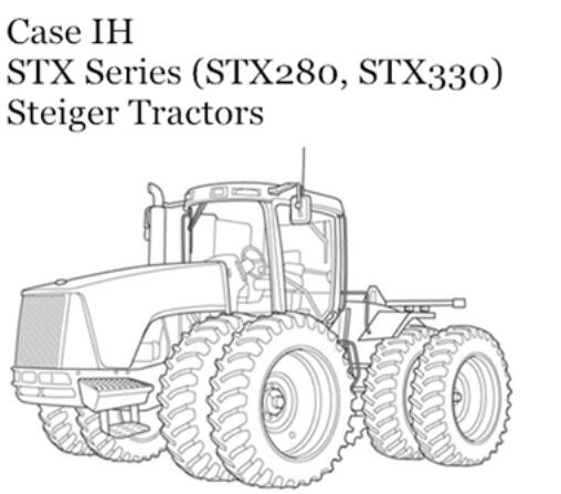 CASE IH STX SERIES (STX280, STX330) STEIGER TRACTORS OPERATOR’S MANUAL - PDF FILE