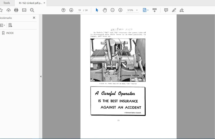 Case IH Eagle Hitch & Hydraulic System VAC, VA & VAH RI-162 Operator’s Manual PDF