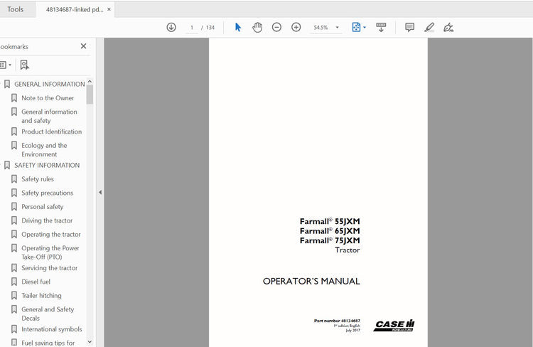Bobcat S450 Loader B1E611001 Above Parts Catalog Manual PDF