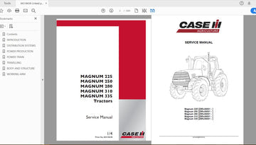 CASE IH TRACTOR MAGNUM 225, 250, 280, 310, 335 SERVICE 84318438