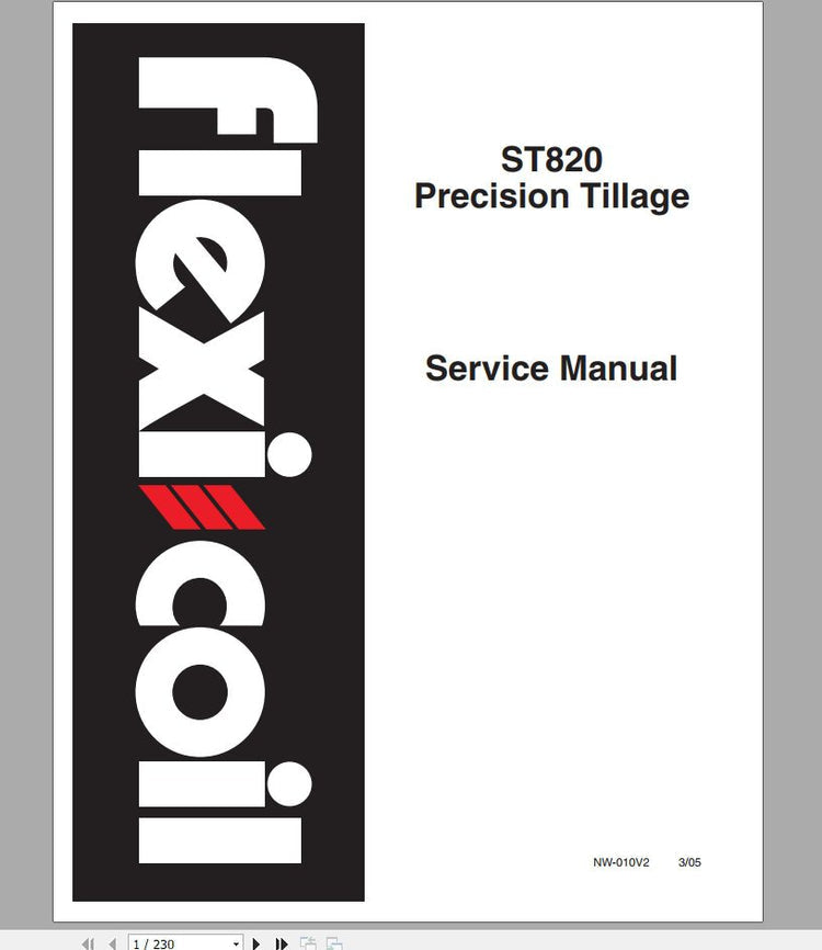 Case IH Tractor ST820 Precision Tillage Service Manual NW-010V2 PDF File