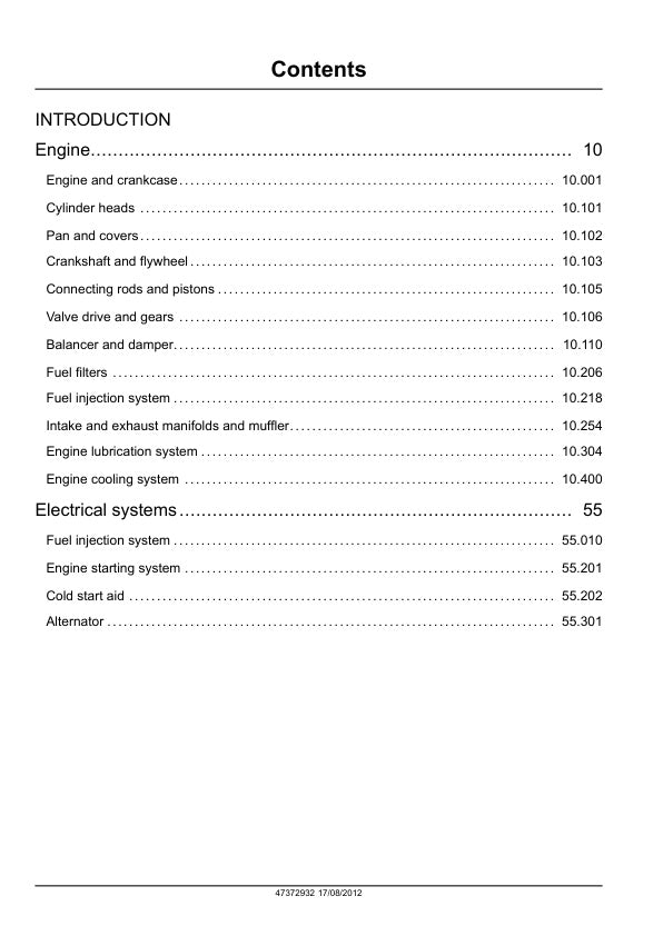 CASE S4Q, S4Q2 ENGINE SERVICE MANUAL 47372932 - PDF FILE