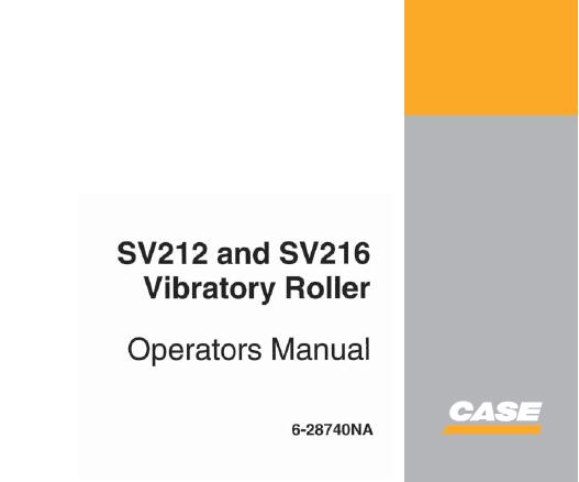 CASE SV212, SV216 VIBRATORY ROLLER C - PFD FILE