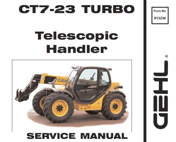 CT7-23 - Gehl TURBO Telescopic Handler Service Repair Manual PDF Download