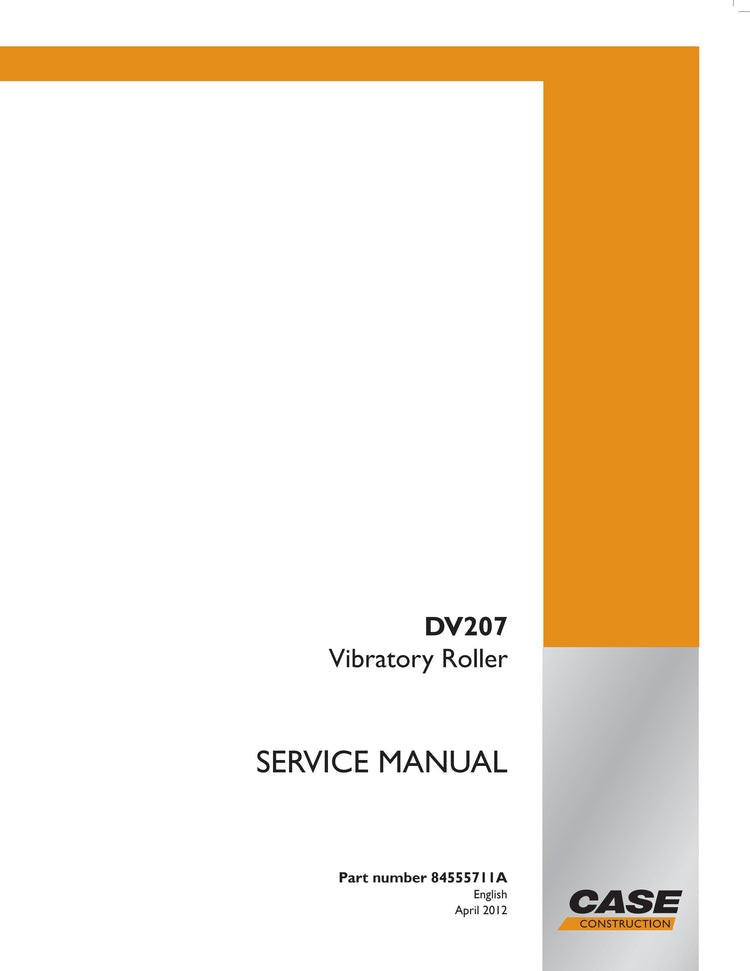 Case SV208D Tier 4B (Final) Vibratory Roller Service Repair Manual 48150518 - PDF File Download