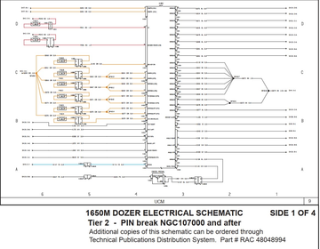 Case Dozer 1650M Tier 2 Electrical Schematic