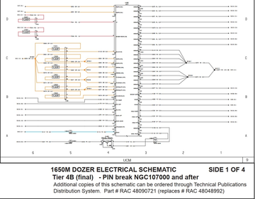Case Dozer 1650M Tier 4B Electrical Schematic
