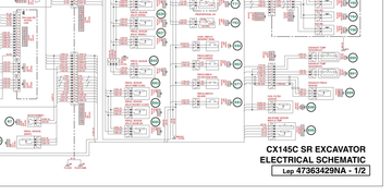 Case Excavator CX145C SR Electrical Schematic