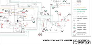Case Excavator CX470C Hydraulic Schematic