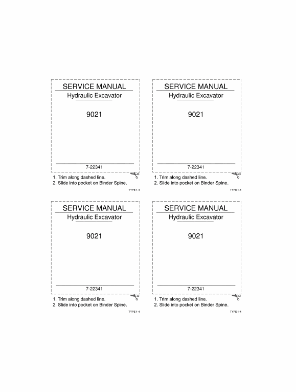 Case Hydraulic Excavator 9021 Operator Manual PDF