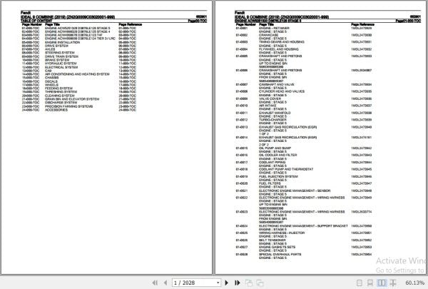 FENDT COMBINE IDEAL 9 652901 2019 SPARE PARTS CATALOGUE MANUAL - PDF FILE