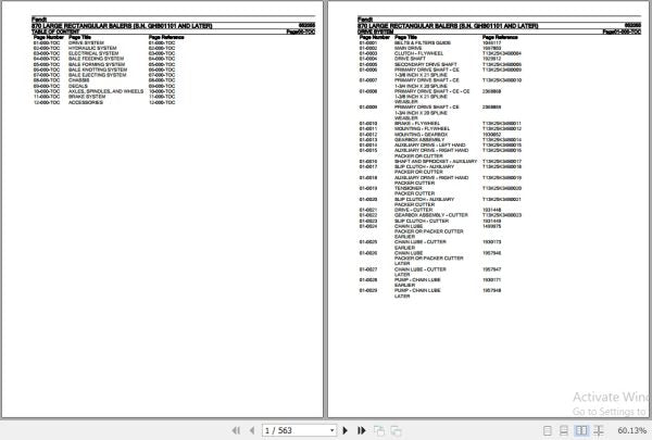 FENDT LARGE RECTANGULAR BALER 870 652055 02.2019 SPARE PARTS CATALOGUE MANUAL - PDF FILE