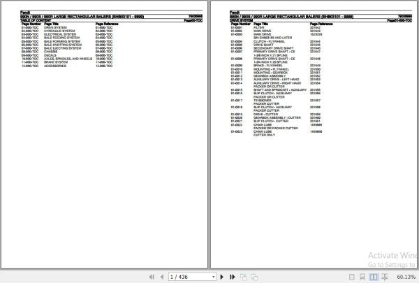 FENDT LARGE RECTANGULAR BALER 990N 990S 990R 79035998 07.2014 SPARE PARTS CATALOGUE MANUAL - PDF FILE