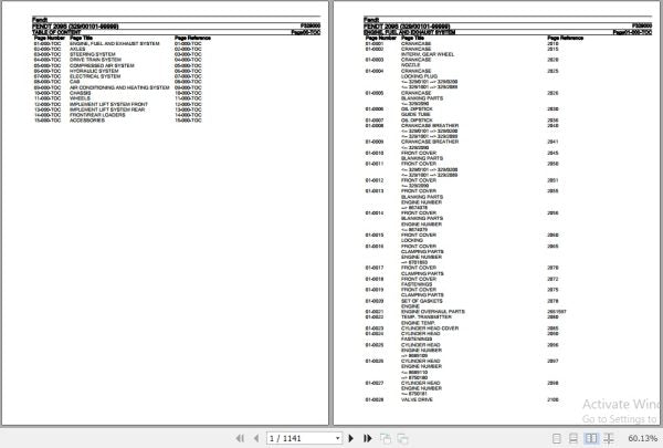 FENDT TRACTOR 209S F329000 09.2020 SPARE PARTS CATALOGUE MANUAL - PDF FILE