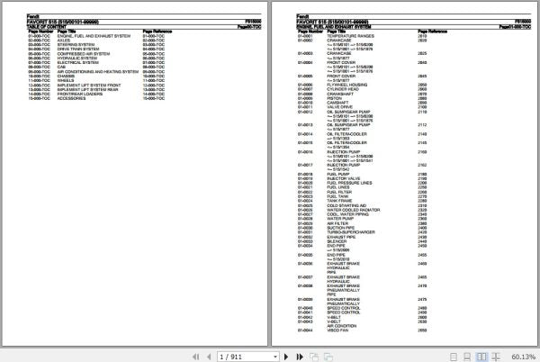 FENDT TRACTOR FAVORIT 515 F515000 09.2020 SPARE PARTS CATALOGUE MANUAL - PDF FILE