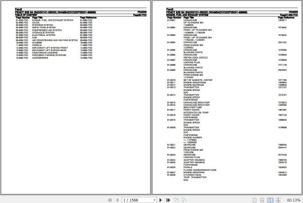 FENDT TRACTOR 828 S4 F842000 10.2019 SPARE PARTS CATALOGUE MANUAL - PDF FILE