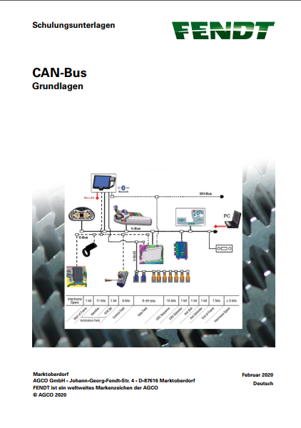 Fendt CAN-Bus Service Training Manual PDF